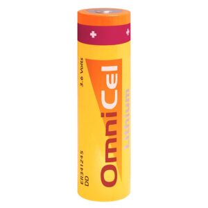 OmniCel ER341245 3.6V 35Ah Size DD Lithium Standard Battery For Use With Smart card instrument, water meter, electricity meter, gas meter, heat meter, Automatic Meter Reading system
