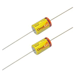 2x OmniCel ER14250 3.6V 1/2AA Lithium Battery Axial Pins Utility Telematics