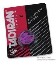 TADIRAN BATTERIES TL-5135/SPBP Non-rechargeable Battery, Lithium, 1.7 Ah, 3.6 V, 1/6D, PCB Pins, 32.9 mm