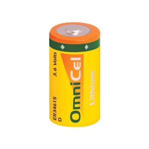 OmniCel ER34615 3.6 Volt 19Ah Size D Lithium Button Top Battery Replaces Saft LS-33600 LS33600C, Eagle Pitcher PT-2300, Tadiran TL-2300 TL-4930 TL-5930, Xeno XL-200F XL-205F
