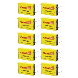 10pc OmniCel ER651625 3.6V 750mAh Prismatic Lithium Battery BL-7PN