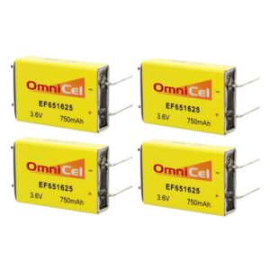 4X OmniCel ER651625 3.6V 750mAh Prismatic Lithium Battery BL-7PN RFID AMR Backup