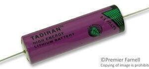 TADIRAN BATTERIES TL-5104/P-BP Non-rechargeable Battery, Lithium, 2.1 Ah, 3.6 V, AA, Axial Leaded, 14.5 mm (10 pieces)