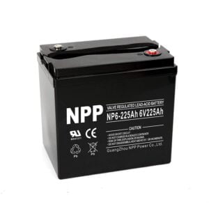 NPP NP6-225Ah AGM Deep Cycle 6V 225Ah Camper Golf Cart RV Boat Solar Wind Battery