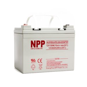 NPP HR12150W FR 12V150W (15min.Rate) High Rate Rechargeable AGM Lead Acid UPS Battery
