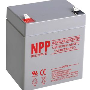 NPP HR1221W FR 12V 21W （15min.Rate）,12V 5ah 12Volt 5Amp High Rate Long Life Rechargeable Sealed Lead Acid UPS Battery