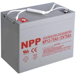 NPP NP12-75Ah Rechargeable 12V 75 Ah Sealed Lead Acid Battery