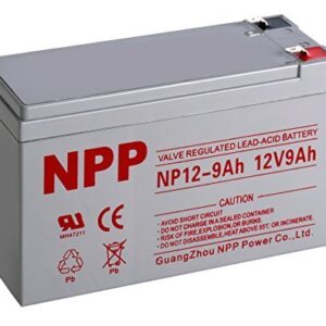 NPP NP12-9Ah Solar Lead Acid 12V 9Ah Battery F2 Terminals