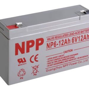 NPP NP6-12Ah Rechargeable Sealed Lead Acid 6V 12Ah Battery F1