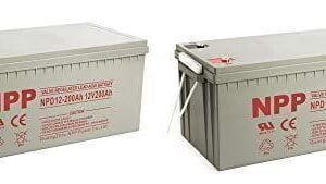 AGM Battery NPP NPD12-200Ah Solar Deep Cycle 4D SLA 12V 200Ah (2 Pack)