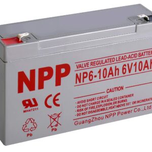 NPP NP6-10Ah Rechargeable Sealed Lead Acid 6V 10Ah Battery F1
