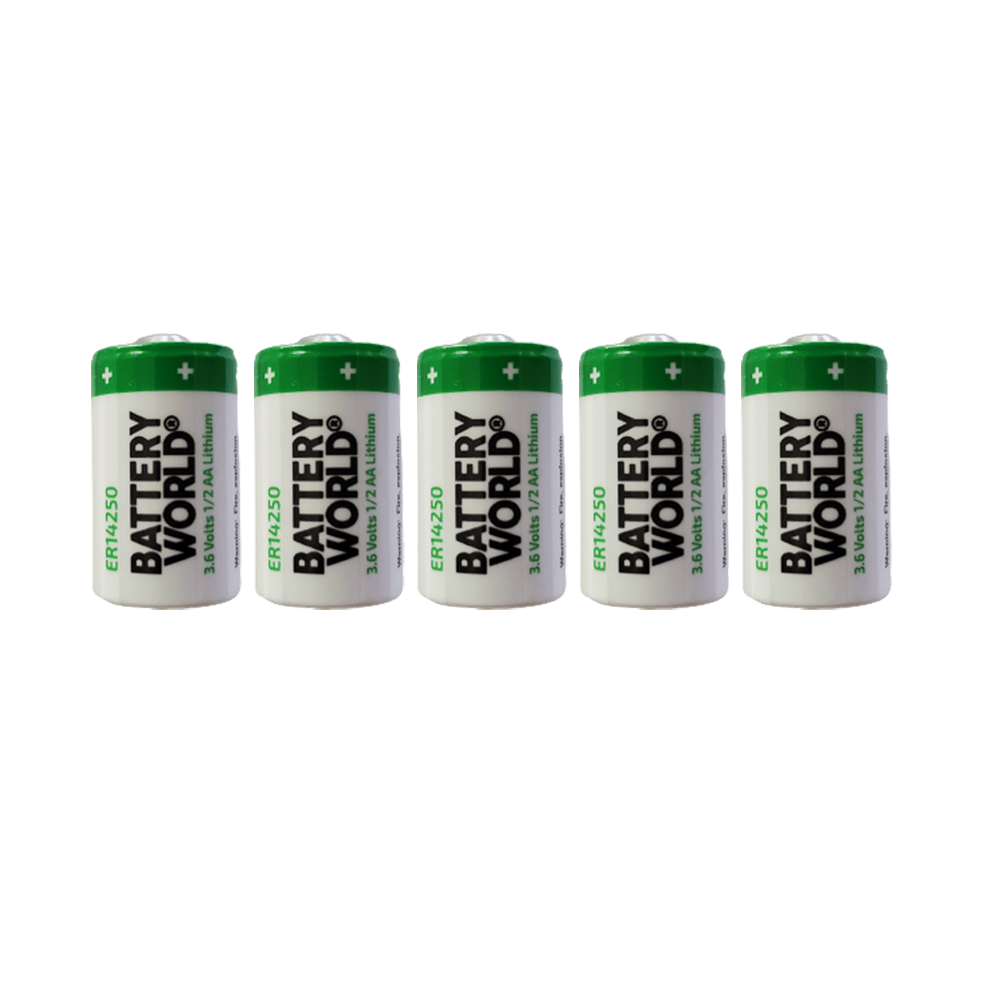 Visonic Security System Battery 5x ER14250 ER3 TL-2150 1/2AA STD 3.6V PLC Lithium