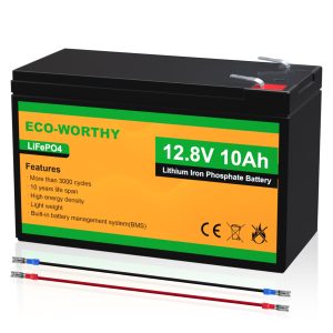 12V 10Ah Rechargeable LiFePO4 Lithium Iron Phosphate Battery 3000+ Deep Cycle RV