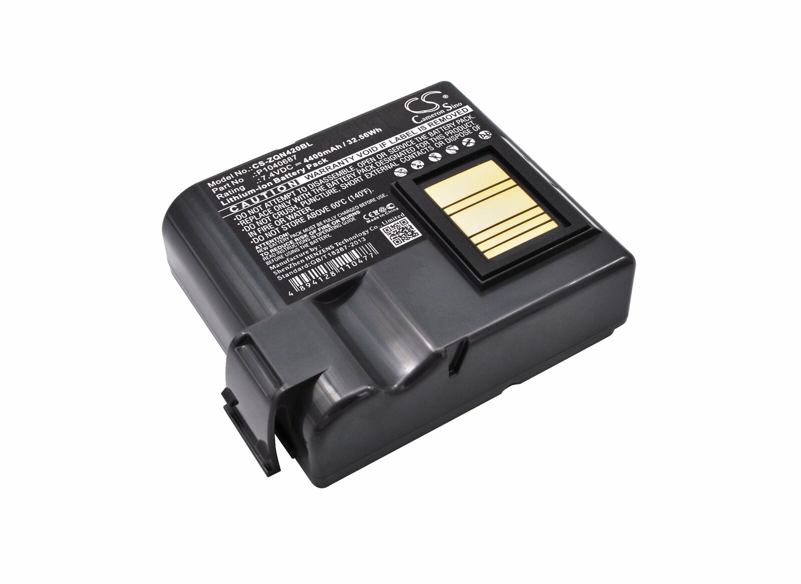 4400mAh Battery For Zebra QLN420,ZQ630,BTRY-MPP-68MA1-01,P1040687,P1050667-016