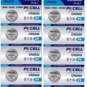 10Pack Button Cell Coin Battery 3V Lithium Batteries CR2032 BR2032 DL2032 ECR2032 220mAh for Watch LED Light Computer Electronic Toy Remote (10 Count)