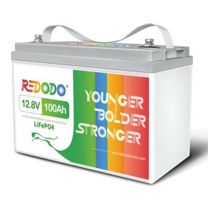 Redodo LiFePO4 Lithium Battery 12V 100Ah for RV Off-grid Solar Trolling Motor