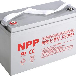 NPP NPD12-110Ah 12V 110Ah AGM Deep Cycle Sealed Lead Acid Rechargeable Battery for UPS,RV, Off-Grid Solar and Inverter, Marine,Pure Sine Wave PST-100S-24A Brand Product (NPD12V 110Ah)