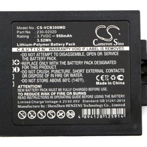 Battery for Vocera Communications Badge B3000 B3000N B3000E Replace 230-02020