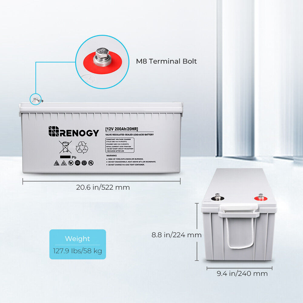 Renogy-12V-200AH-Deep-Cycle-AGM-Battery-for-RV-Solar-Marine-Off-Grid-275340374638-8