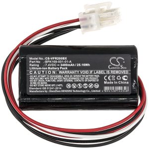 BPK182-001 Battery for Verifone Ruby 2, Ruby CI, PCA169-404-01-A, PCA169-001-01