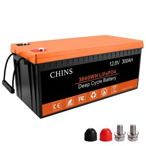 CHINS 12V 300Ah LiFePO4 Battery, 200A BMS,for Golf Car, Trolling Motor etc(Used)