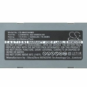 5200mAh Battery For Mindray BeneHeart D3,BeneHeart D2,BeneHeart D1,P/N:LI24I001A