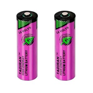 HOWING (2 Pack) 3.6V SL-360 PLC/TL-5903 AA Lithium Battery 6ES7971-0BA00 for Siemens S7-400 PLC Machine for 2.4Ah Tadiran TL-5903 (ER14505)