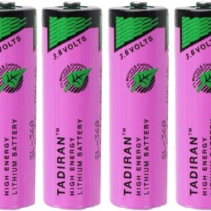 DSONE (4-Pack) 3.6V SL-360 2.4Ah TL-5903 PLC Battery 6ES7971-0BA00 for Siemens S7-400 PL and for Tadiran TL-5903 ER14500 ER14505 TL-2100