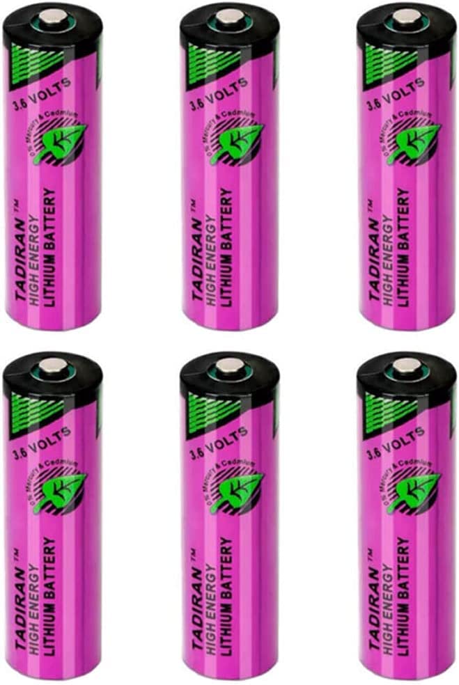 HOWING (6 Pack) 3.6V SL-360 PLC/TL-5903 AA Lithium Battery 6ES7971-0BA00 for Siemens S7-400 PLC Machine for 2.4Ah Tadiran TL-5903 (ER14505)