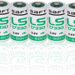 HOWING (Pack of 5) LS17330 3.6V 2100mAh 2.1Ah 2/3 AA LS17330 Lithium Battery High Capacity for SAFT