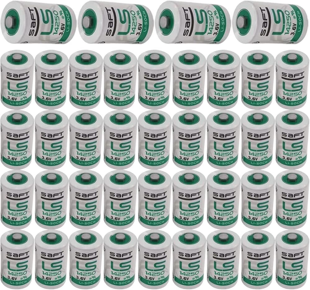 HOWING 40-Pack LS14250 C 3.6v 1/2 AA Lithium Battery 1200mAh for SAFT LS 14250