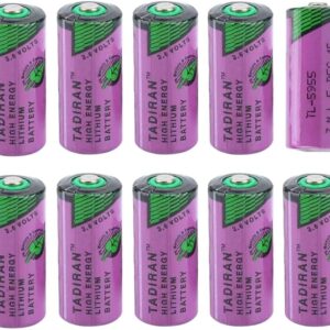 HOWING (10-Pack) for TL-5955 3.6V 2/3 AA 1650mAh Lithium Battery Replacement for Tadiran