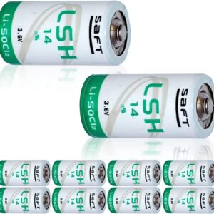 HOWING (10 Pcs) LSH14 5800mAh 3.6V Size C Lithium Battery for SAFT