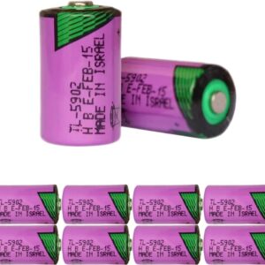 HOWING 10PCS TL-5902 LS14250 3.6V Lithium 1/2AA Battery for Tadiran TL-5902/S TL-2150/S ER14250 SL-350 Non-Rechargeable