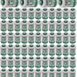 HOWING 70-Pack LS14250 C 3.6v 1/2 AA Lithium Battery 1200mAh for SAFT LS 14250