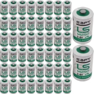 HOWING 50-Pack LS14250 C 3.6v 1/2 AA Lithium Battery 1200mAh for SAFT LS 14250