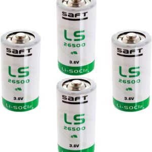 HOWING 4pcs LS26500 C Size 7700mAh 3.6V Lithium Battery for SAFT