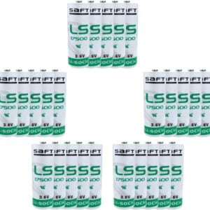 HOWING 25PCS 3600mAh LS17500 3.6V Lithium Battery Replacement for SAFT