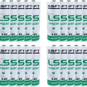 HOWING 20PCS 3600mAh LS17500 3.6V Lithium Battery Replacement for SAFT