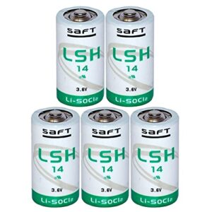 HOWING (5 Pack) LSH14 5800mAh 3.6V Size C Lithium Battery for SAFT