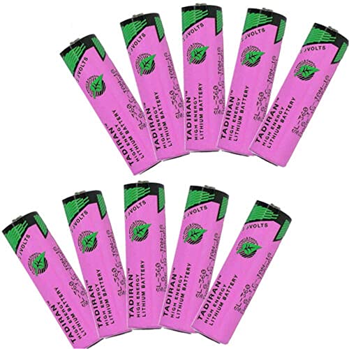HOWING (10 Pack) 3.6V SL-360 PLC/TL-5903 AA Lithium Battery 6ES7971-0BA00 for Siemens S7-400 PLC Machine for 2.4Ah Tadiran TL-5903 (ER14505)