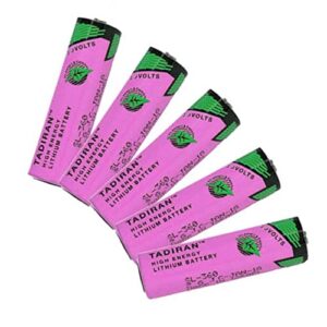 HOWING (5 Pack) 3.6V SL-360 PLC/TL-5903 AA Lithium Battery 6ES7971-0BA00 for Siemens S7-400 PLC Machine for 2.4Ah Tadiran TL-5903 (ER14505)