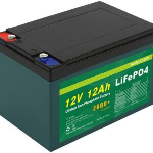 TalentCell 12V 12Ah LiFePO4 Battery Pack, Deep Cycle Rechargeable Lithium Iron Phosphate Batteries