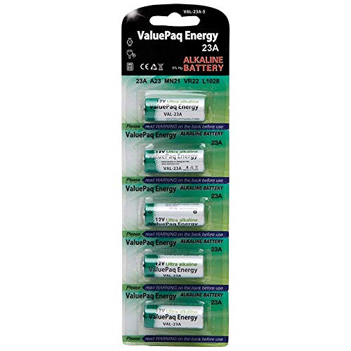 Dantona VAL-23A-5 ValuePaq Energy 23A Alkaline Cylindrical Batteries, 5 pk, New