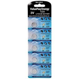 Dantona VAL-1225-5 ValuePaq Energy 1225 Lithium Coin Cell Batteries, 5 pk, New