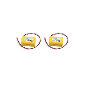 2pc Dantona Replacement Emergency Light Battery For Exit Light Co BAA-48R, Exell EBE-43 and more