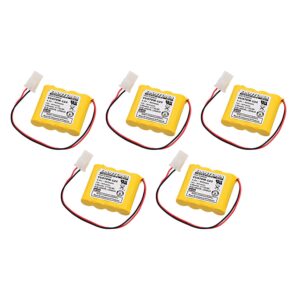 5pc Dantona Replacement Emergency Light Battery For Lithonia ELB-4865N, Exell EBE-123 and more