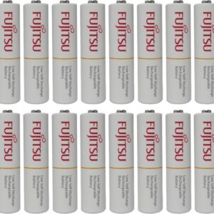Fujitsu AAA Ready-to-use 2,100 times Rechargeable NiMH 1.2V 800mAh (Min. 750mAh) Made in Japan 20 batteries