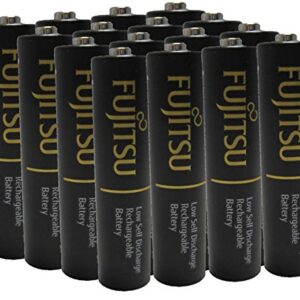 16 Fujitsu AAA Ready-to-use HR4UTHC 950mAh (Min. 900mAh) NiMH 1.2V Rechargeable Batteries