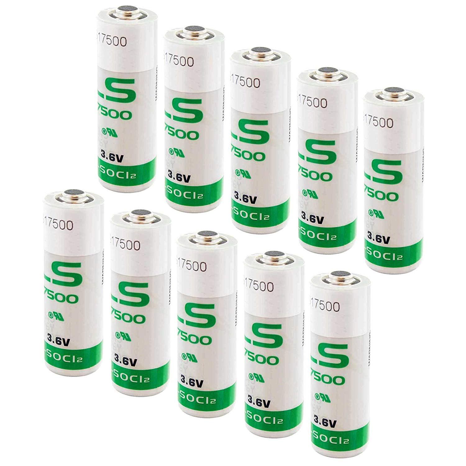 10x SAFT LS17500 Size A 3.6V 3600mAh Primary Lithium Battery for Maxell and More